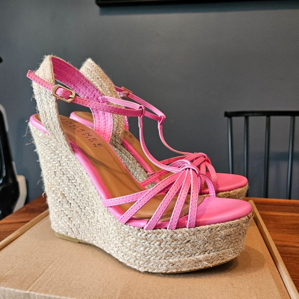 Journee Collection - YARA ESPADRILLE WEDGE HEELED SANDALS